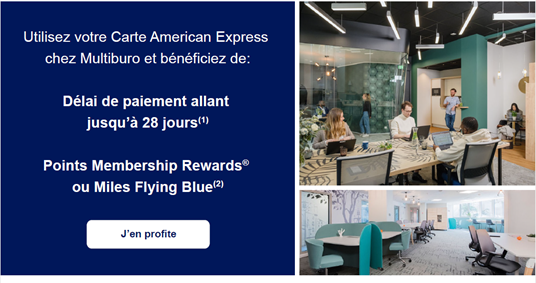 offre location de bureau promo american express